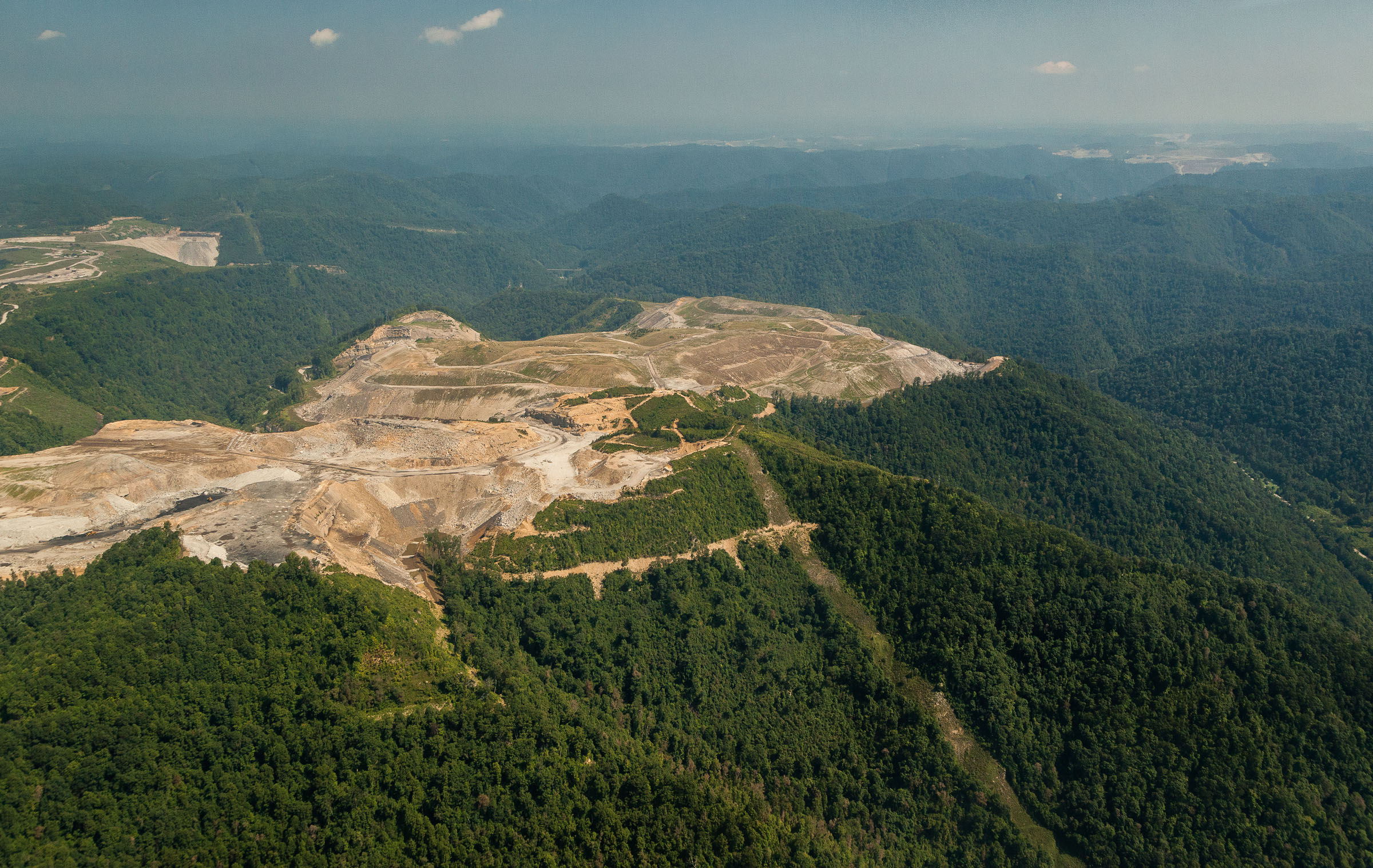 Photo of mountaintop removal mining by Kent Mason